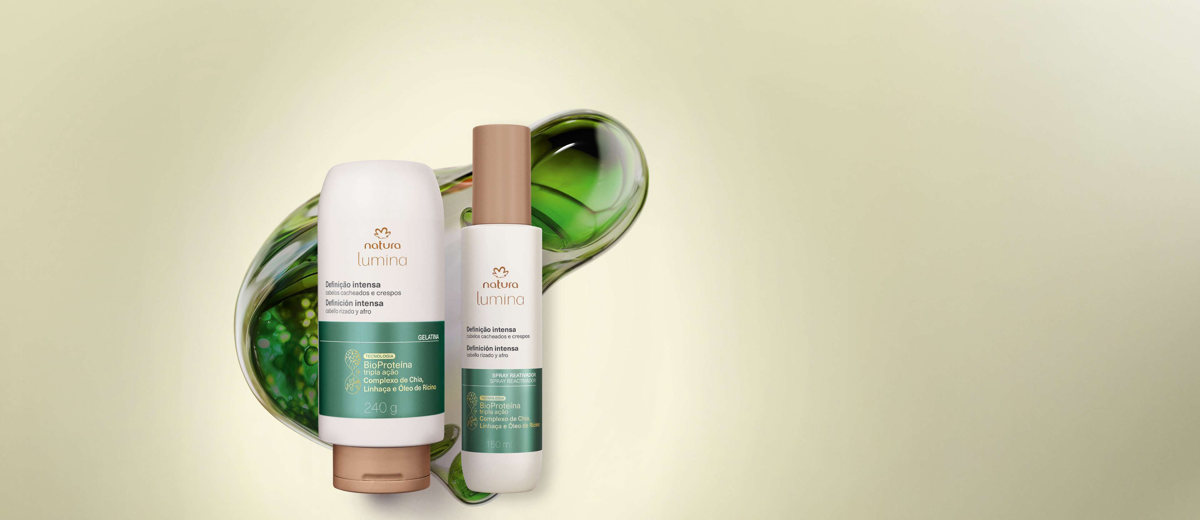 Kit Lumina Definição para Cabelos Cacheados e Crespos (2 produtos)