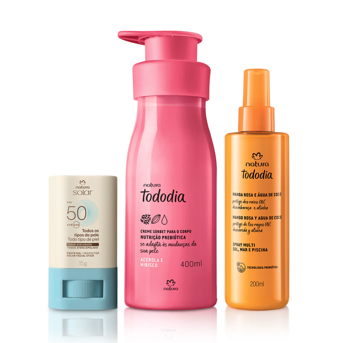Kit Verao Tododia Acerola e Hibisco e Natura Solar