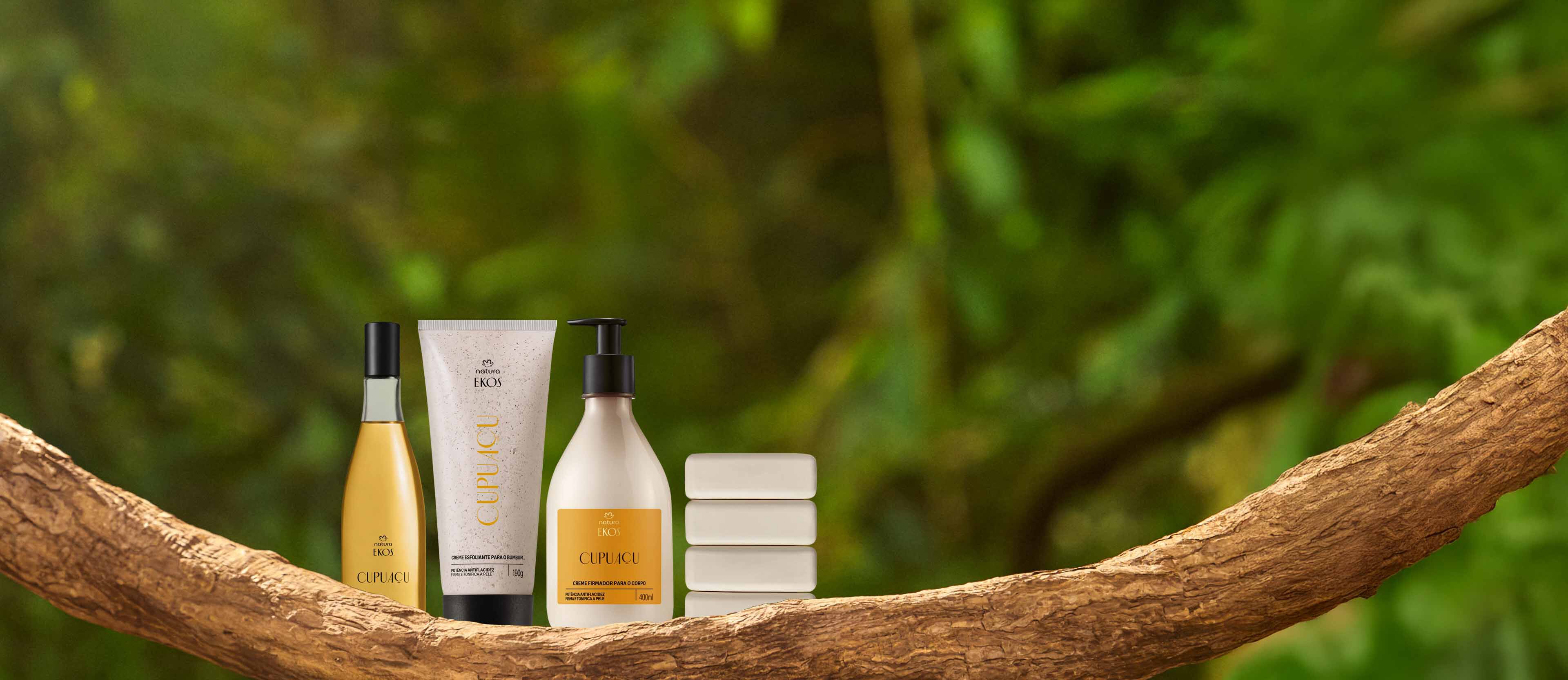 Kit Ekos Cupuaçu Hidratante, Esfoliante, Sabonete e Frescor