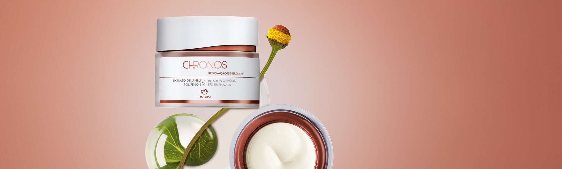 Gel Creme Antissinais 30+ Dia Renovação e Energia Chronos