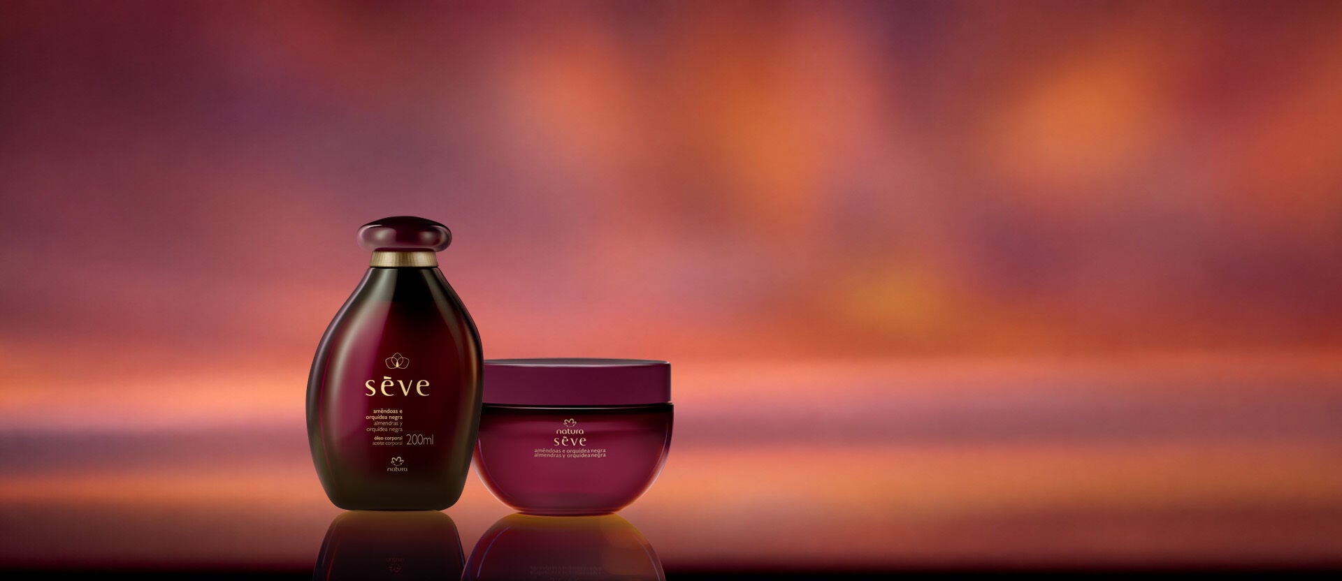 Kit Sève Amêndoas e Orquídea Negra Creme Desodorante + Óleo Desodorante (2 produtos)