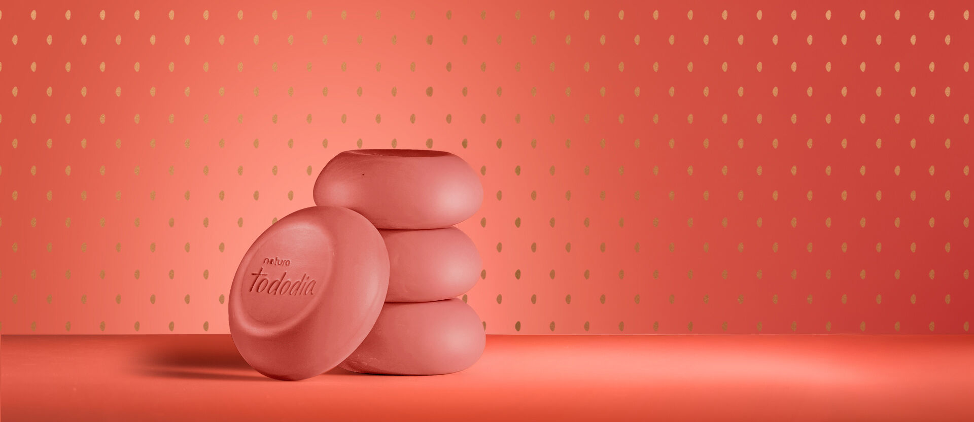 Sabonete em Barra Puro Vegetal Tododia Morango e Baunilha Dourada (5 unidades)