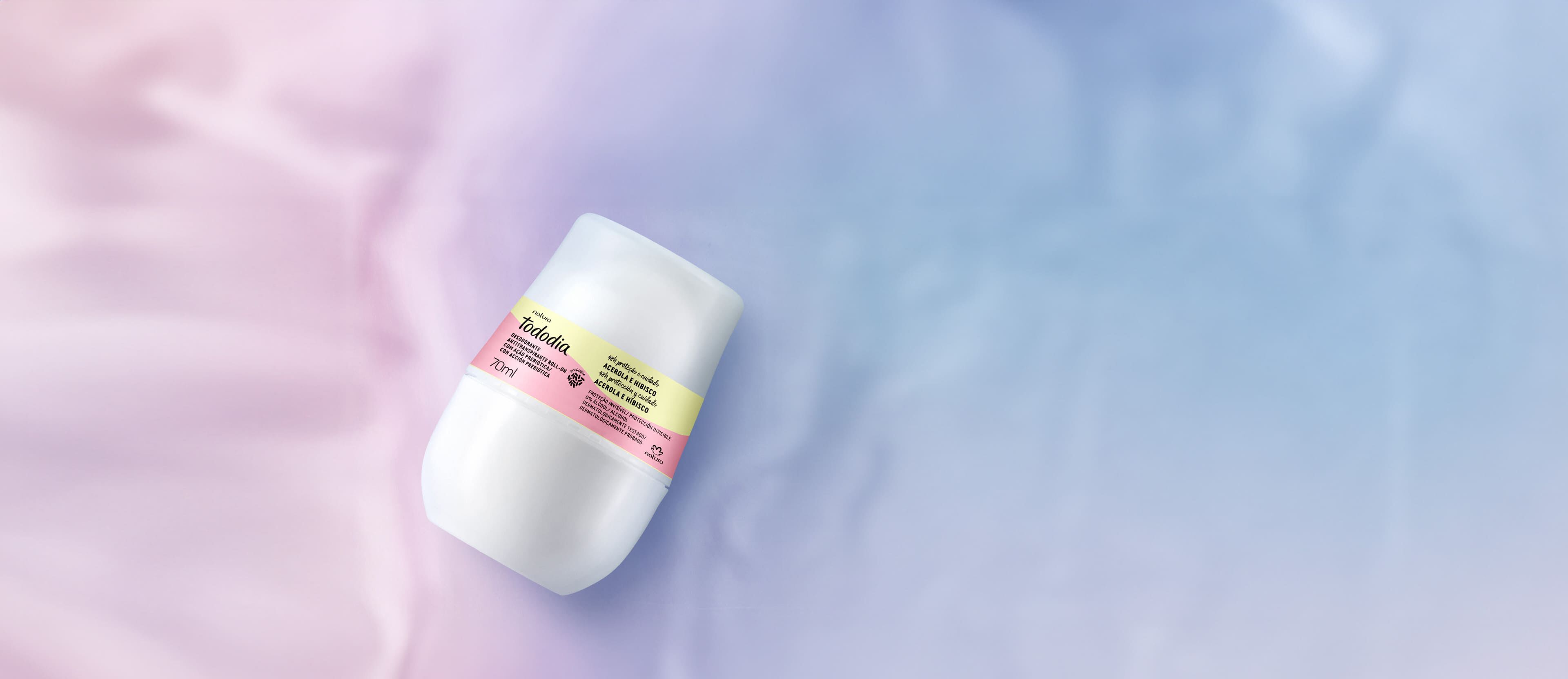 Desodorante Antitranspirante Roll-on Tododia Acerola e Hibisco