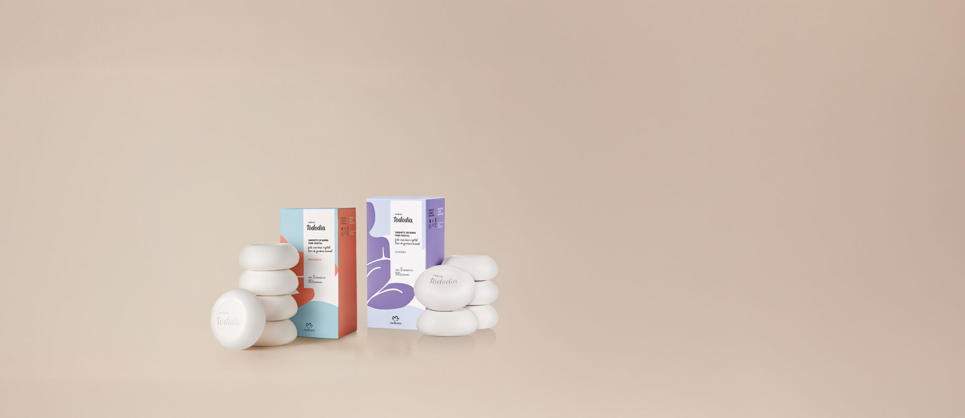 Kit Tododia Sabonete em Barra Macadâmia e Algodão (2 produtos)