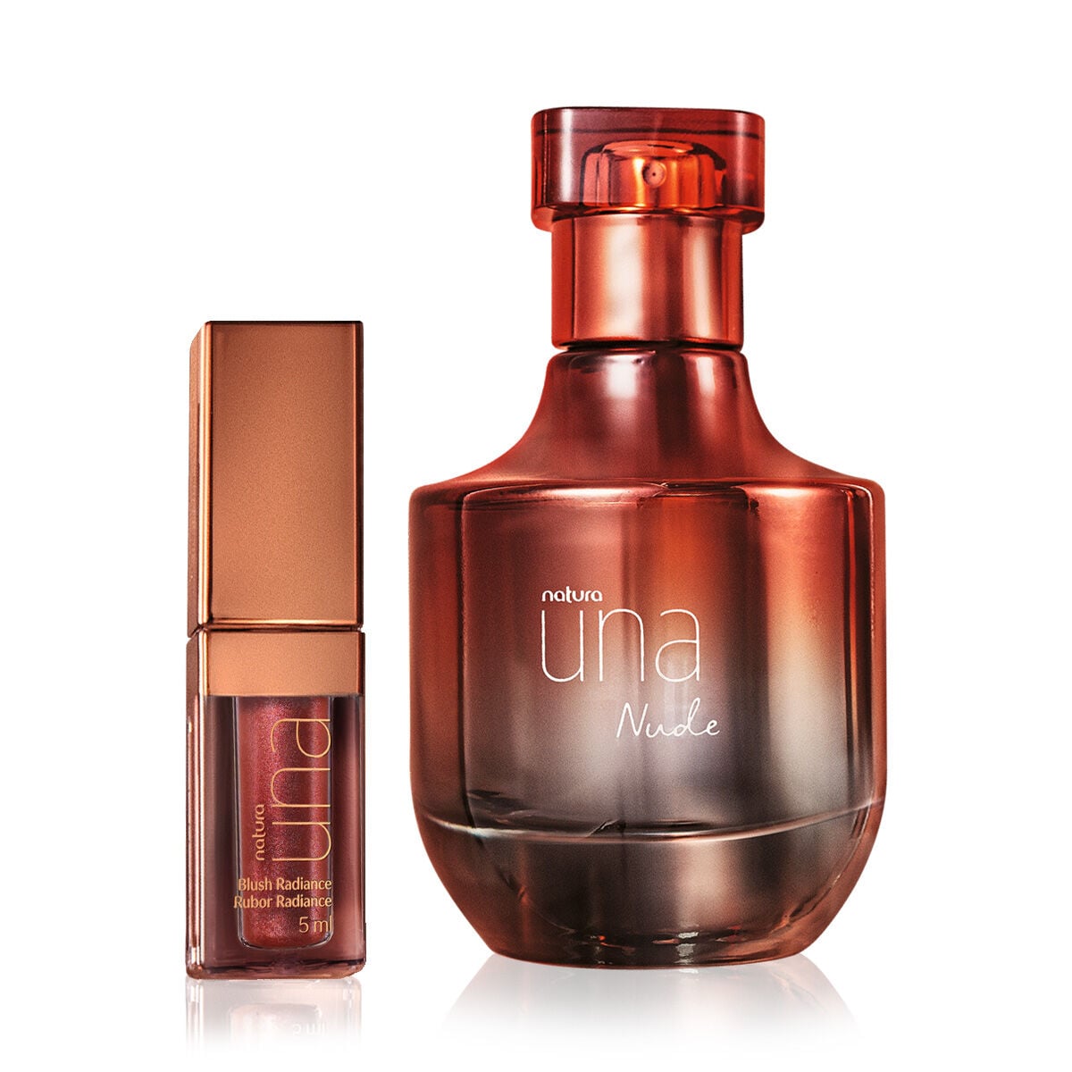 Kit Natura Una Nude Deo Parfum e Blush Liquido (2 Produtos)