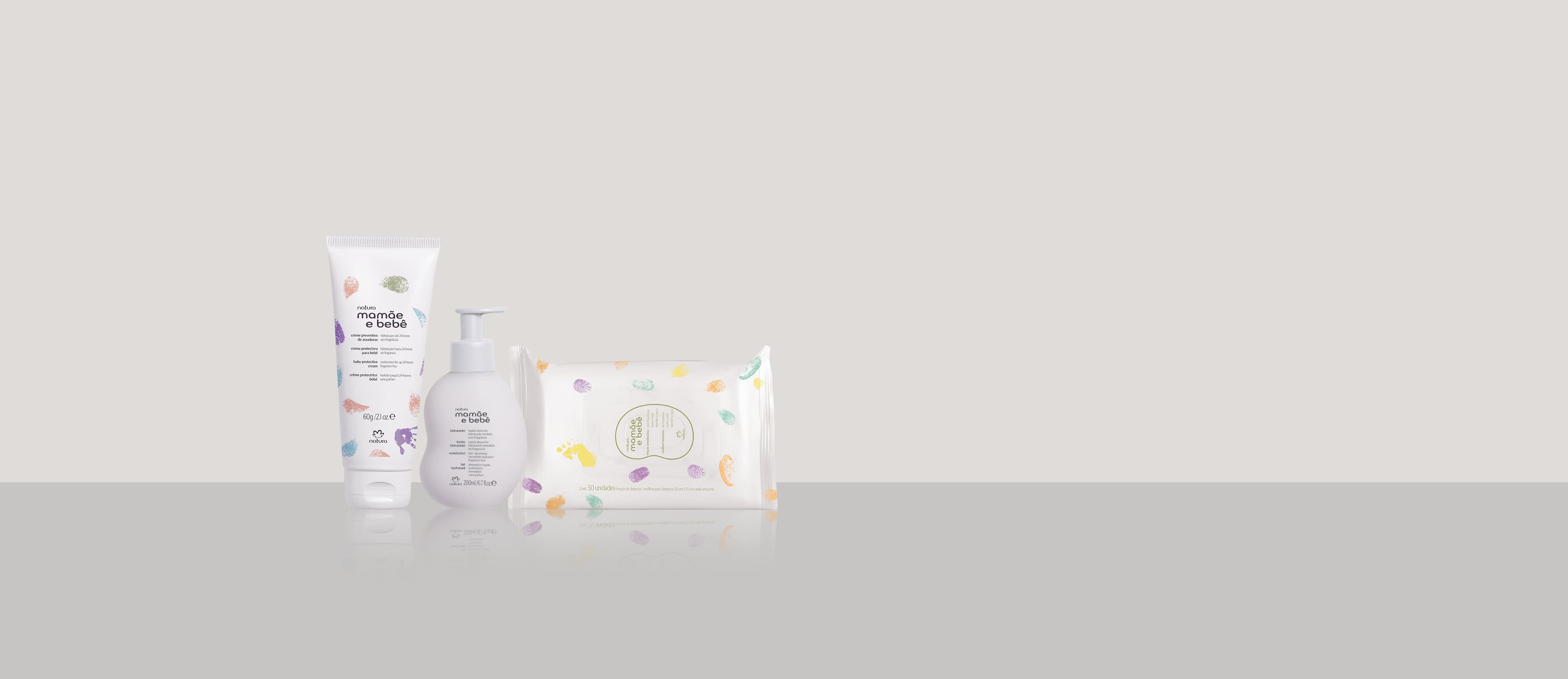 Kit Mamãe e Bebê Sem Fragrância (3 produtos)