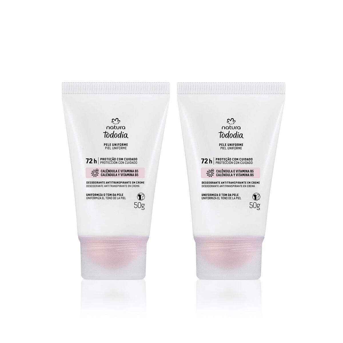 Kit Desodorante em Creme Tododia Pele Uniforme 2 produtos de 50 g