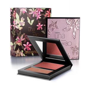 Duo de Blush e Iluminador Lotus Natura Una e PatBO 5 g