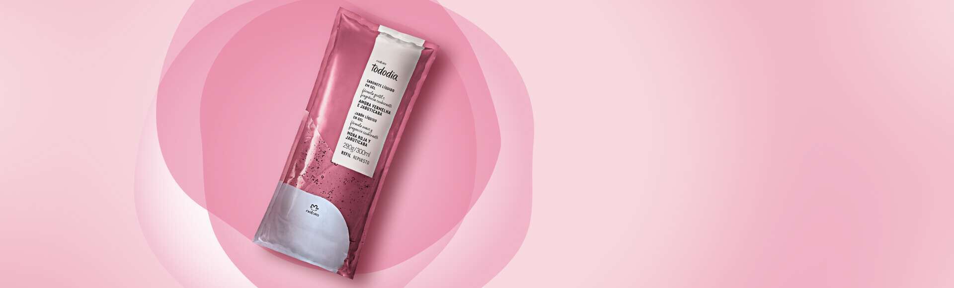 Refil Sabonete Líquido em Gel Tododia Amora Vermelha e Jabuticaba