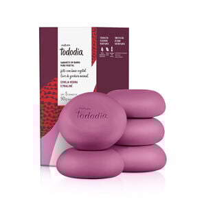 Sabonete em Barra Puro Vegetal Tododia Cereja Negra e Praliné