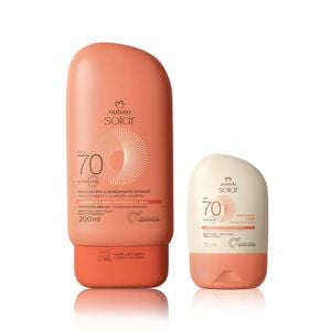 Kit Protetor Solar Facial Pele Normal a Seca e Protetor Solar Corporal FPS 50 Natura Solar