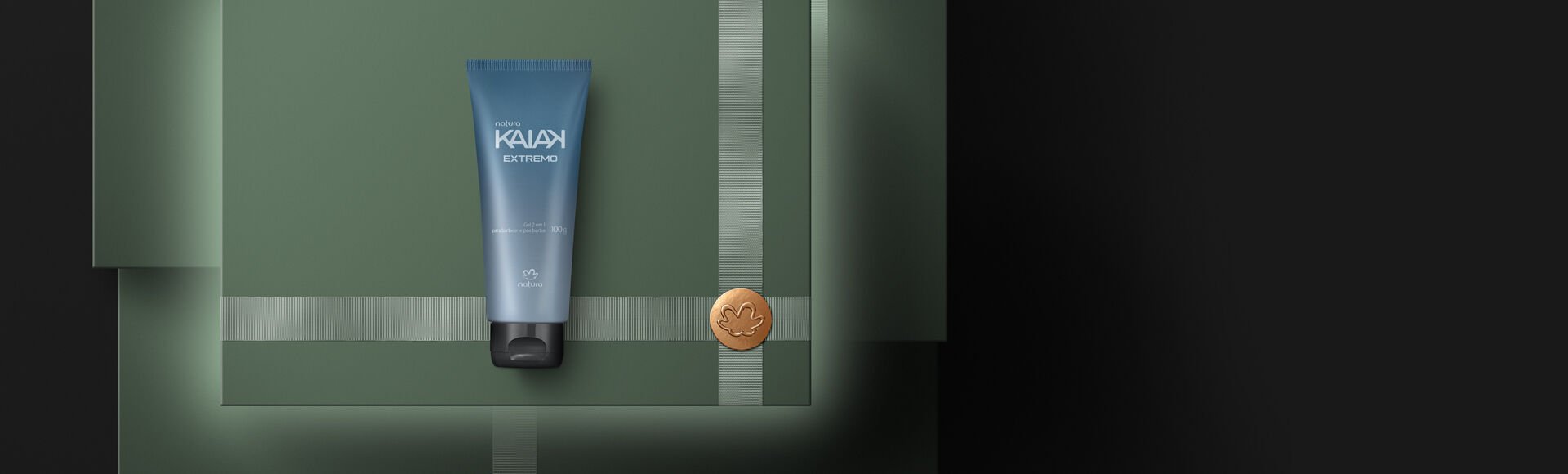 Gel 2 em 1 Para Barba e Pós barba Kaiak Extremo