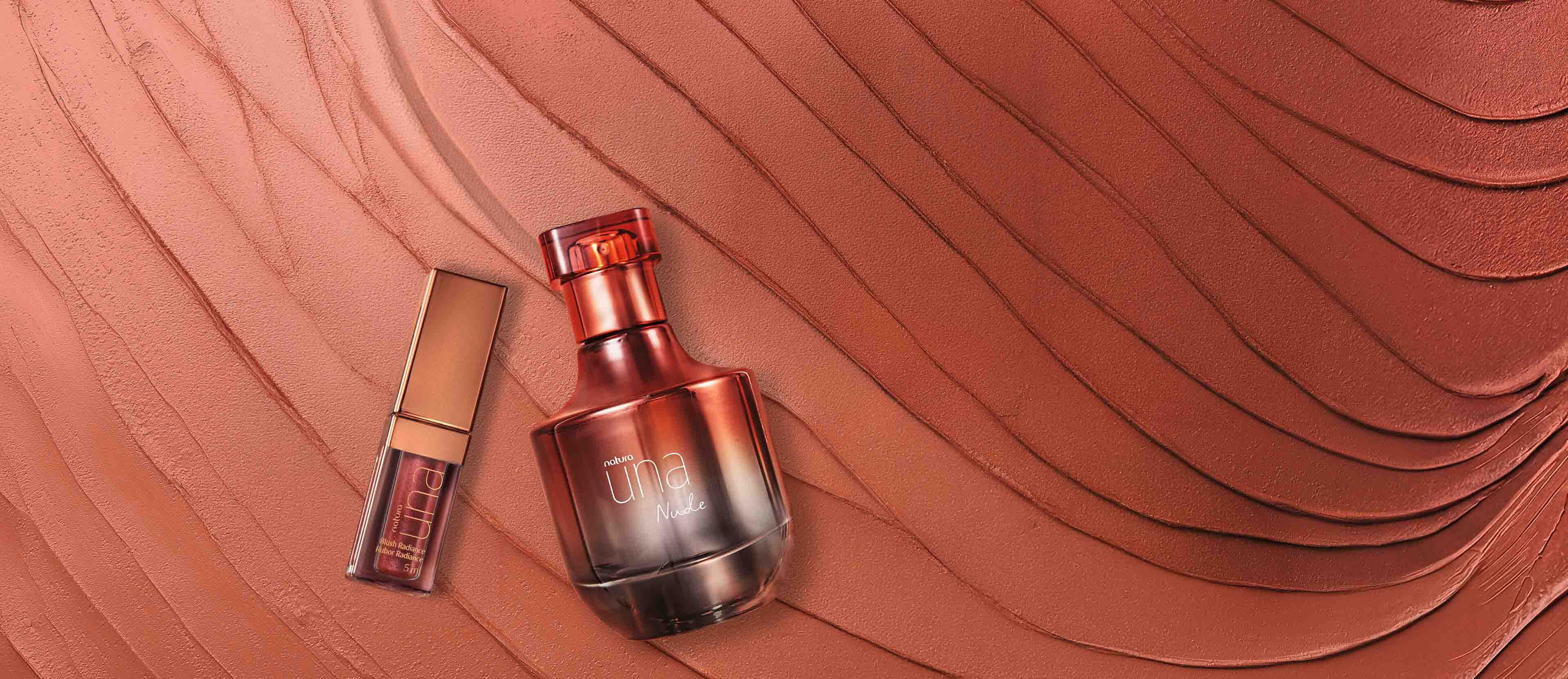 Kit Natura Una Nude Deo Parfum e Blush Líquido