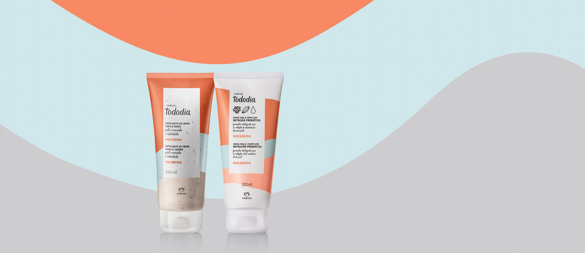 Kit Tododia Macadâmia Esfoliante e Hidratante