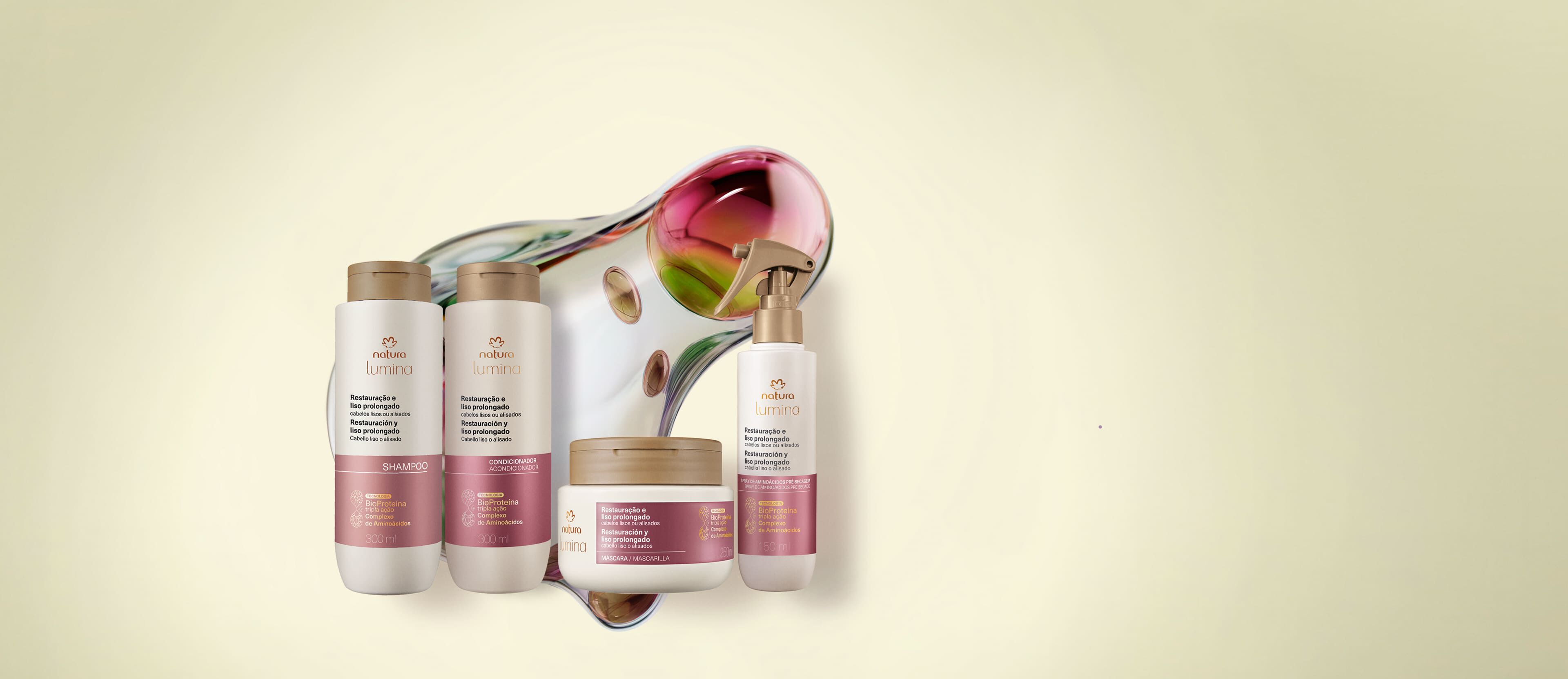 Kit Lumina para Restauração e Liso Prolongado (4 produtos)