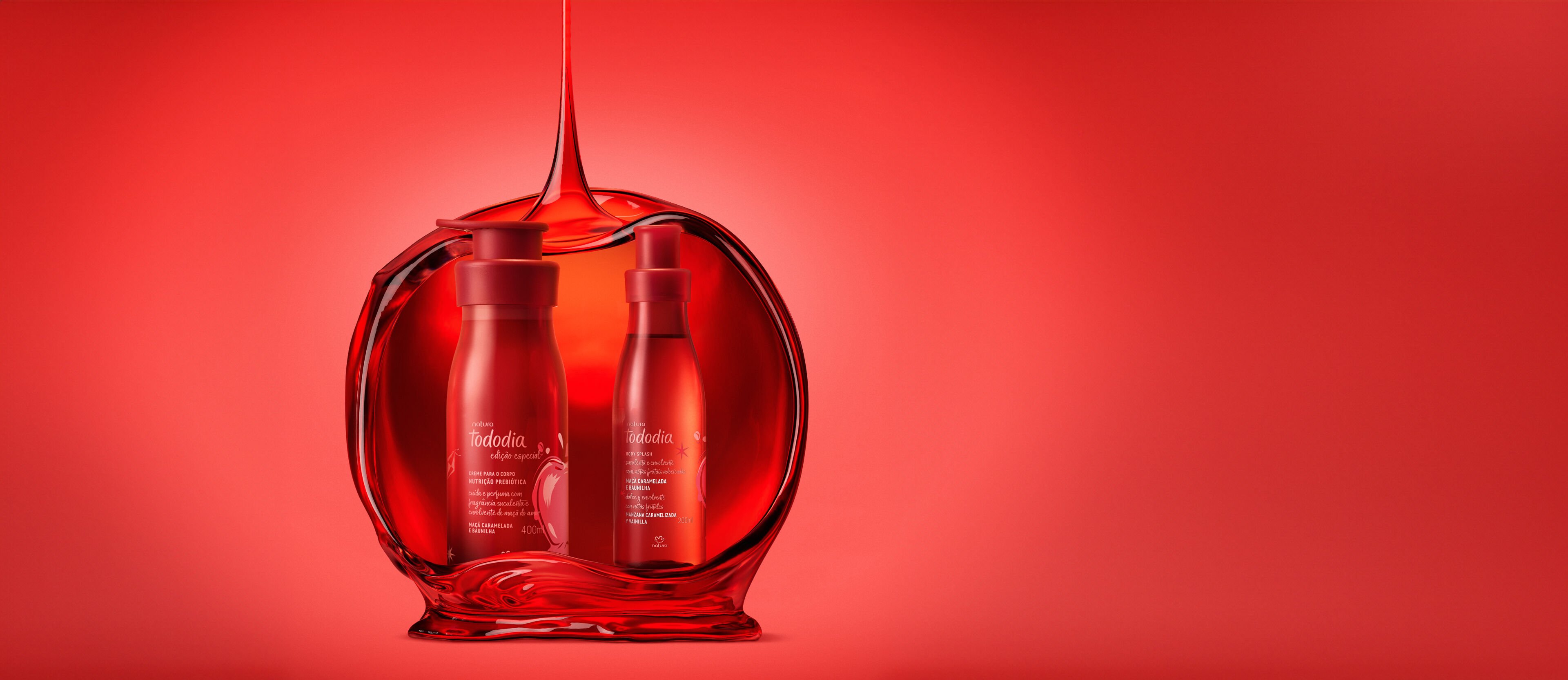 Kit Tododia Maçã Caramelada e Baunilha com Body Splash (2 produtos)