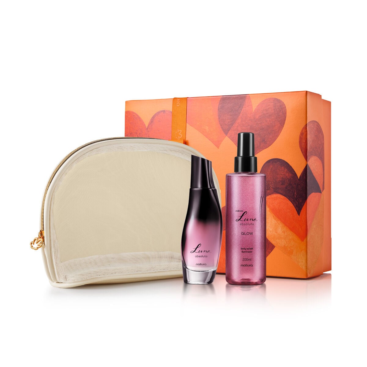 Presente Colônia + Body Splash Luna Absoluta com Nécessaire