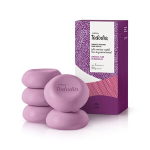 Sabonete em Barra Puro Vegetal Tododia Ameixa e Flor de Baunilha 5 un de 90 g
  