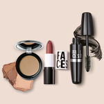 Kit Faces Pó Compacto, Batom Matte e Máscara de Cílios Tint