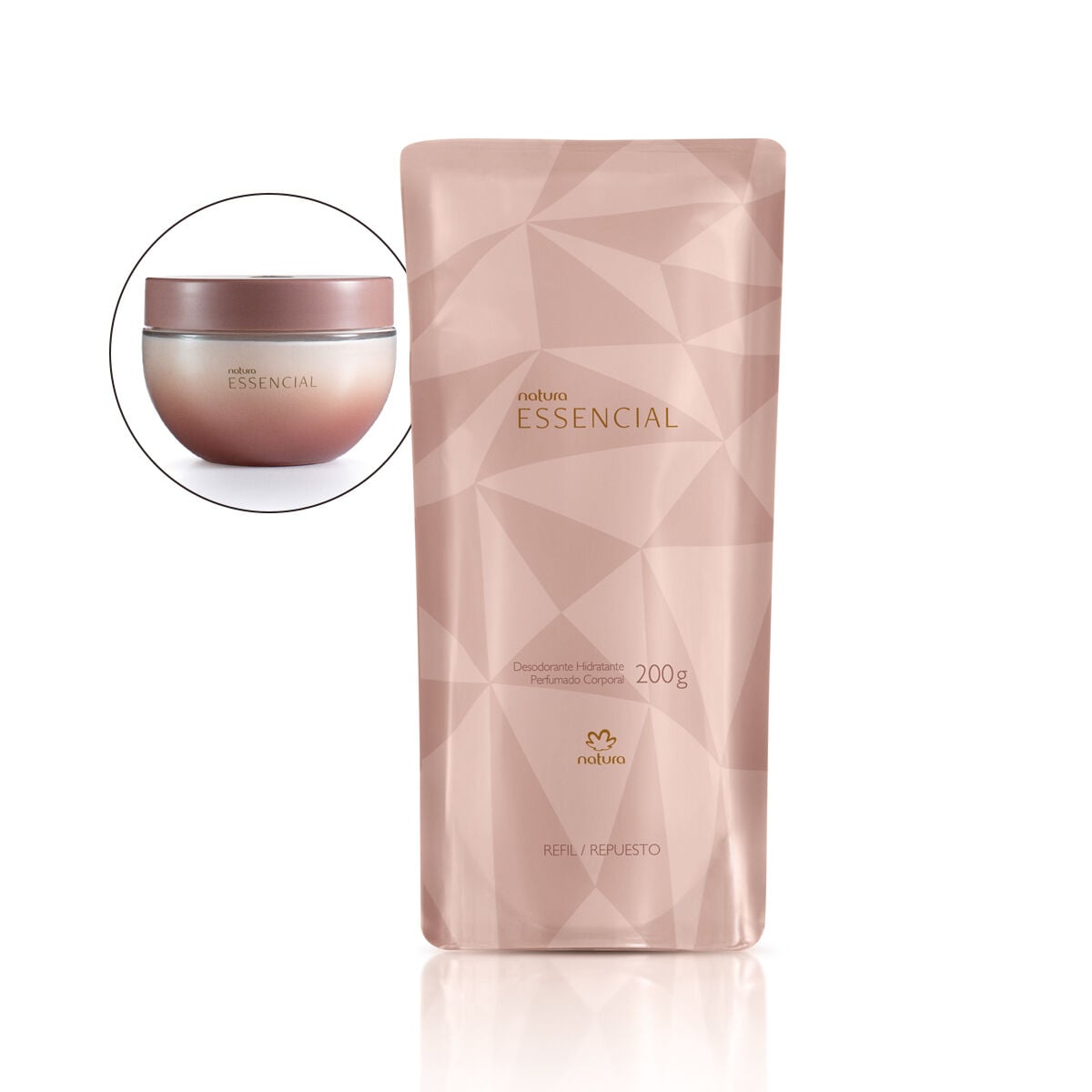 Refil Desodorante Hidratante Corporal Perfumado Essencial 200 g Refil Desodorante Hidratante Corporal Perfumado Essencial 200 g