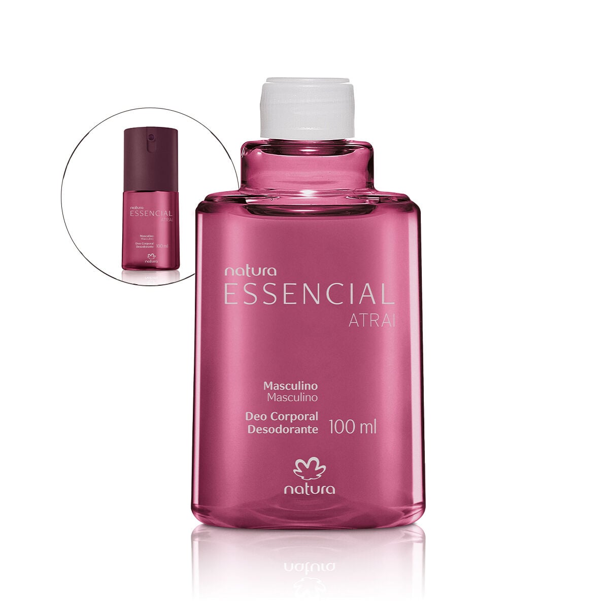 Refil Desodorante Corporal Essencial Atrai Masculino 100 Ml
