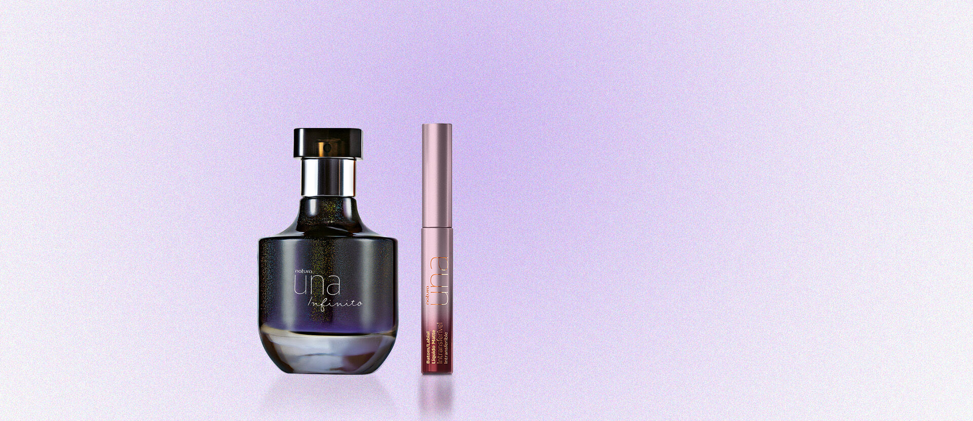 Kit Una Infinito + Batom Líquido Matte Una Vinho (2 produtos)