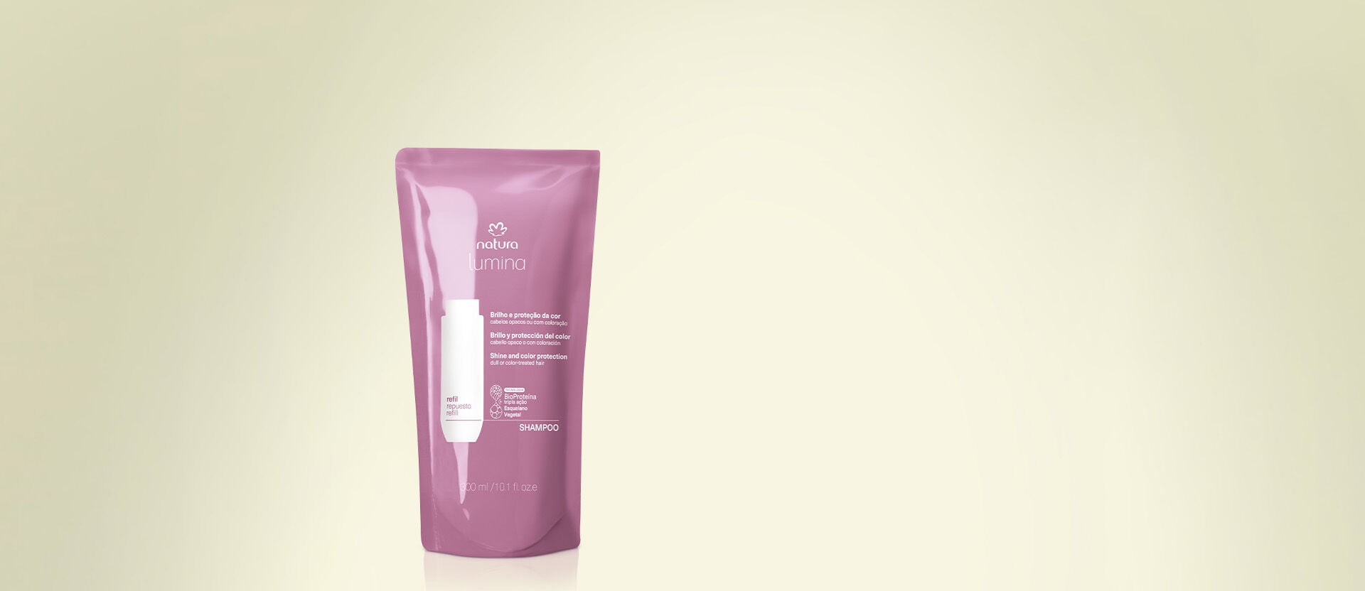 Refil Shampoo Revitalizante para Brilho e Proteção da Cor