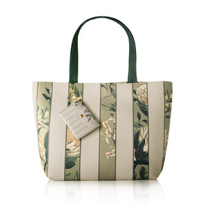 Kit Bolsa Listrada e Porta-cartão Crer Para Ver