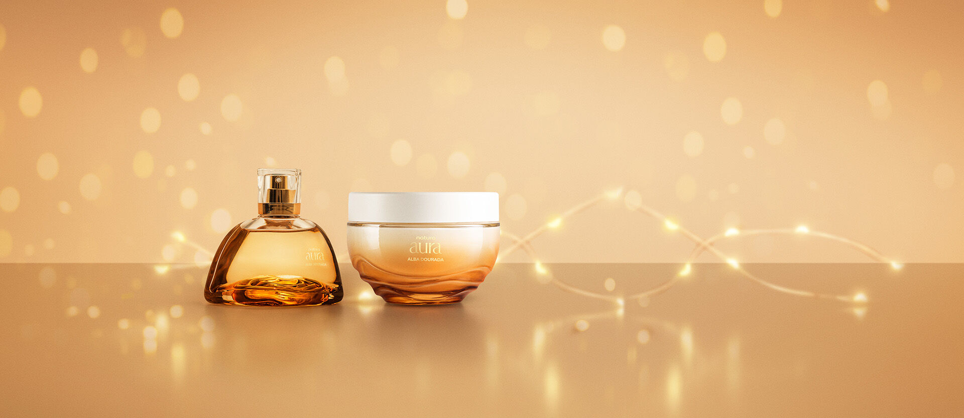 Presente Natura Aura Alba Dourada Completo (3 produtos)