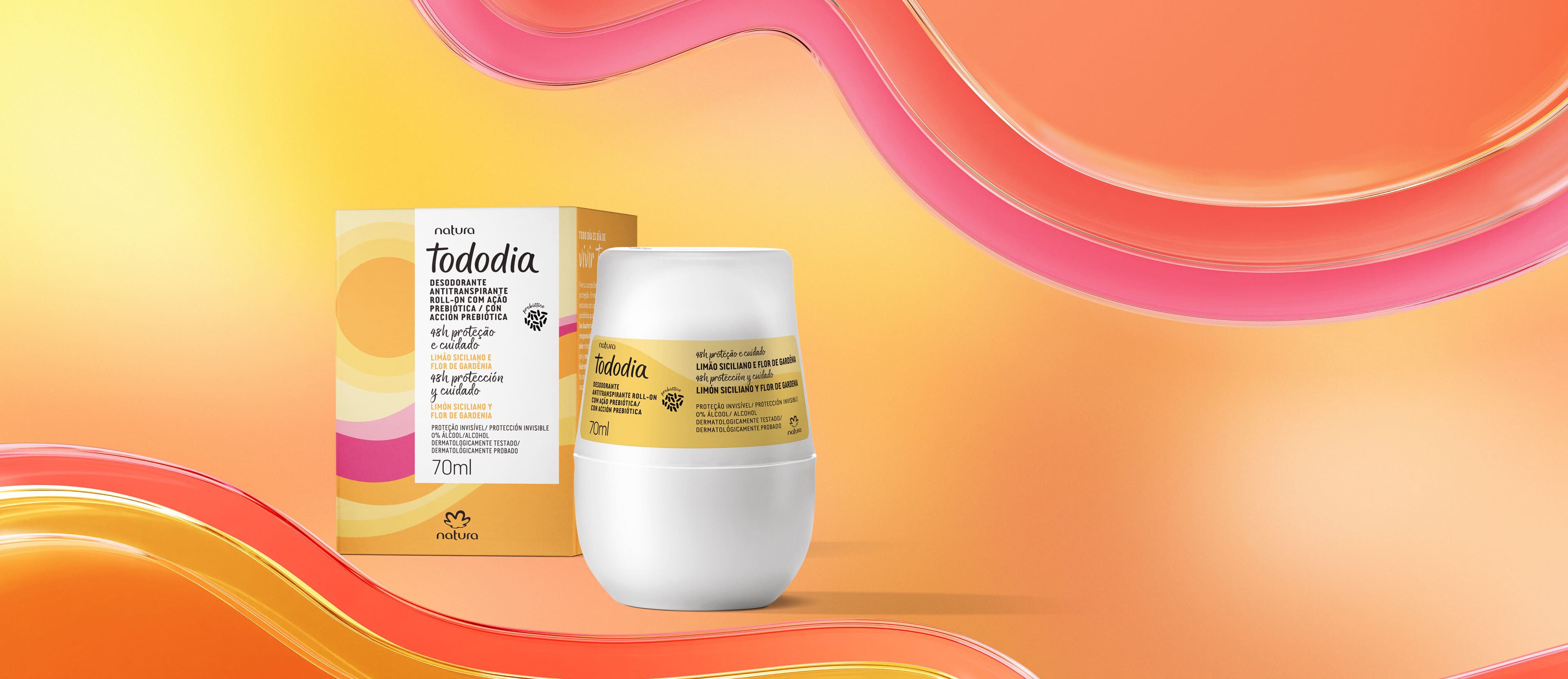 Desodorante Rollon Tododia Limão Siciliano e Flor de Gardênia