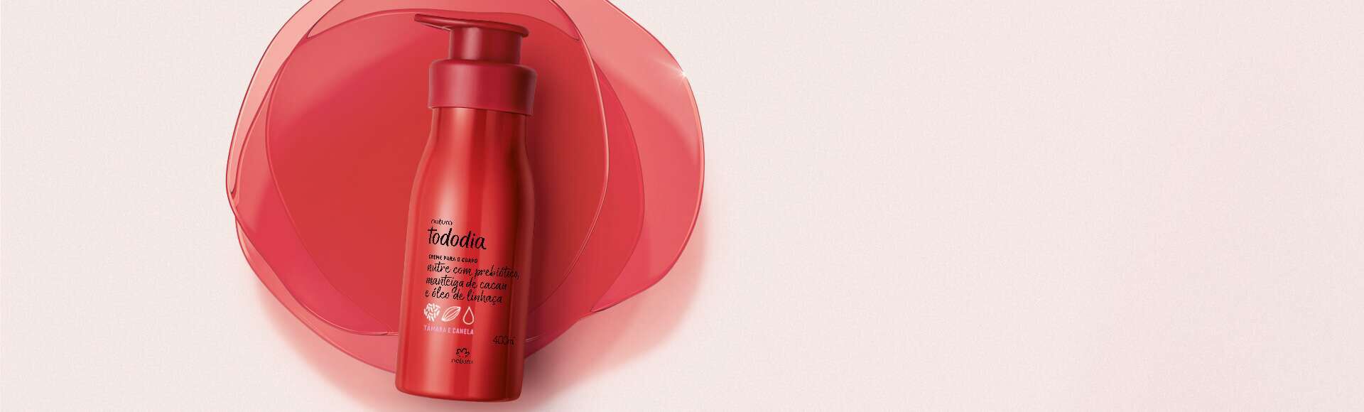 Creme Desodorante Nutritivo para o Corpo Tododia Tâmara e Canela