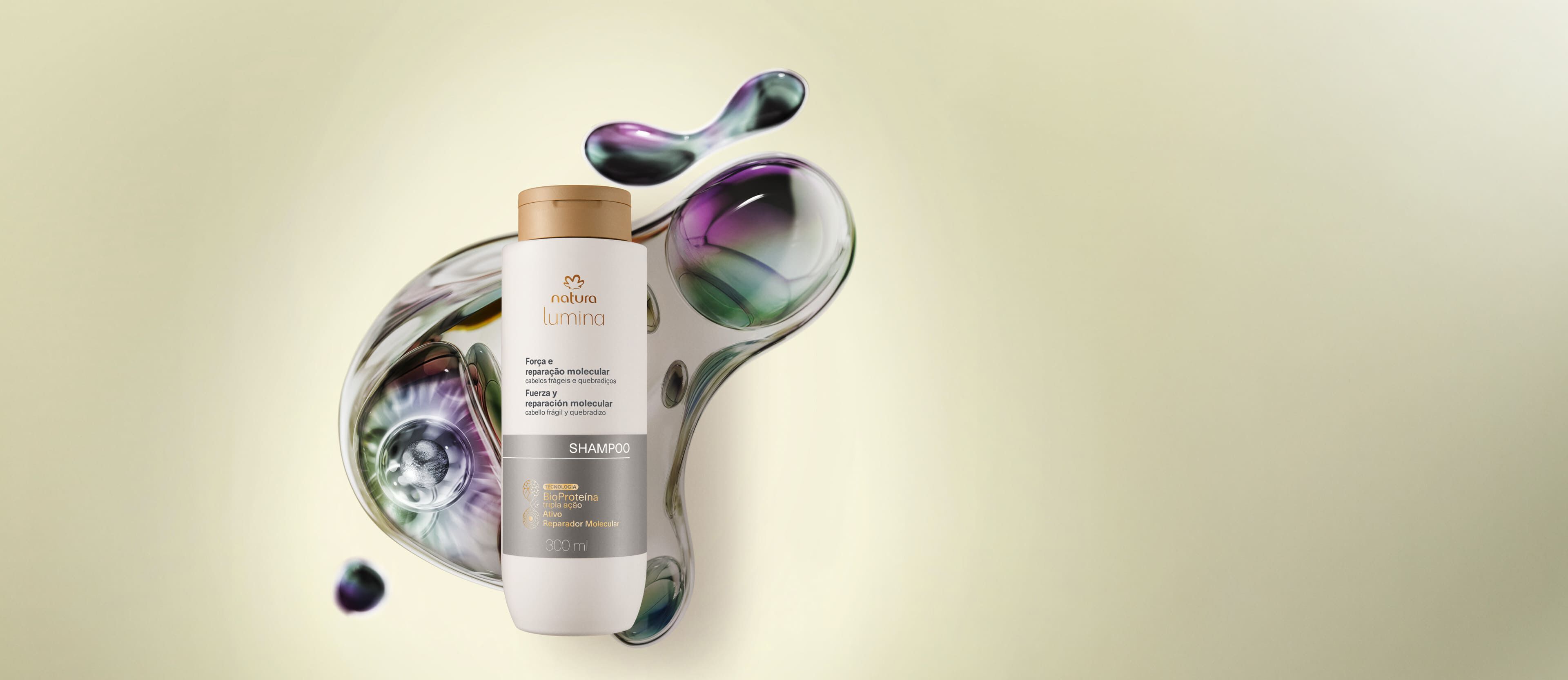 Shampoo Força e Reparação Molecular Lumina