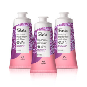 Kit Creme para as Mãos Natura Tododia Ameixa e Flor de Baunilha (3 unidades)
  