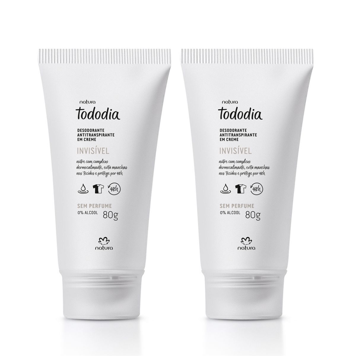 Kit Desodorante Antitranspirante em Creme Tododia sem Perfume (2 Unidades)