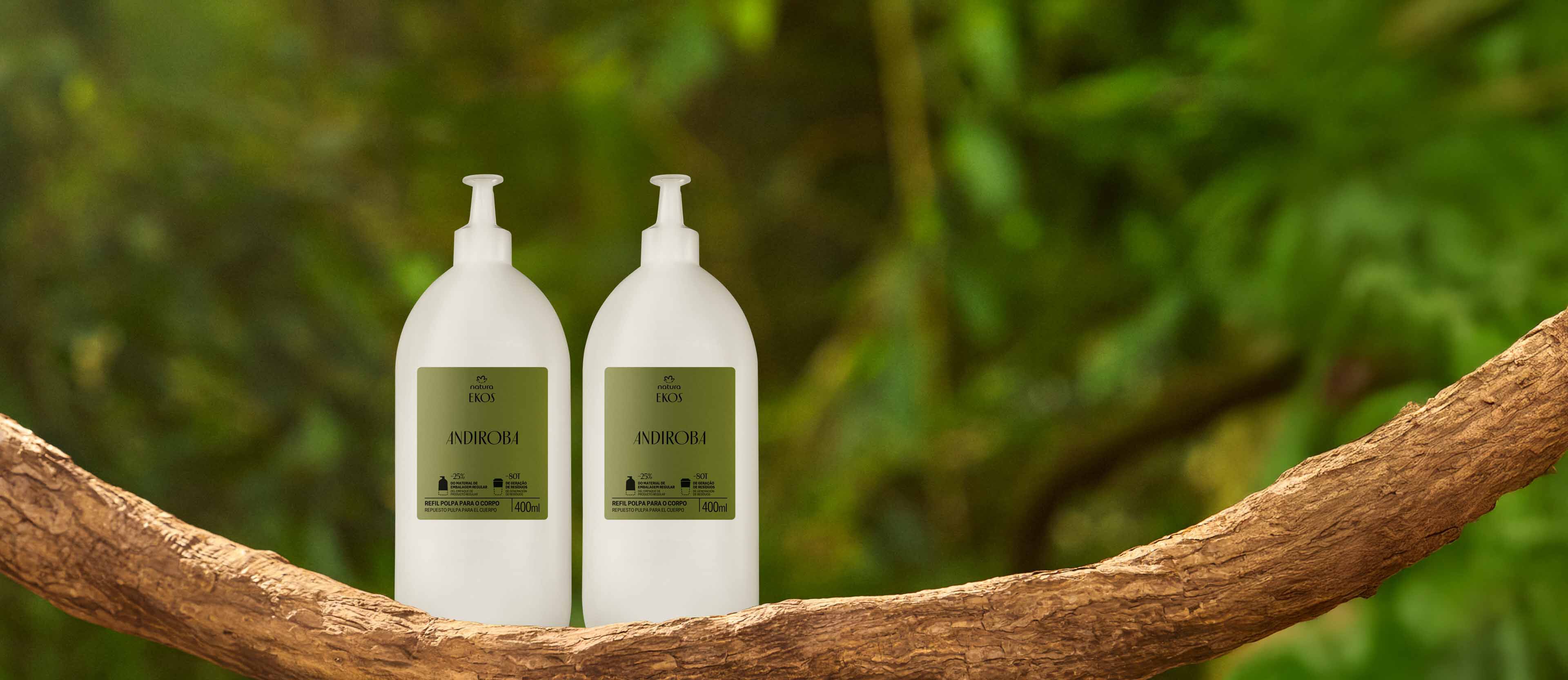 Kit Creme Desodorante Hidratante para o Corpo Ekos Andiroba