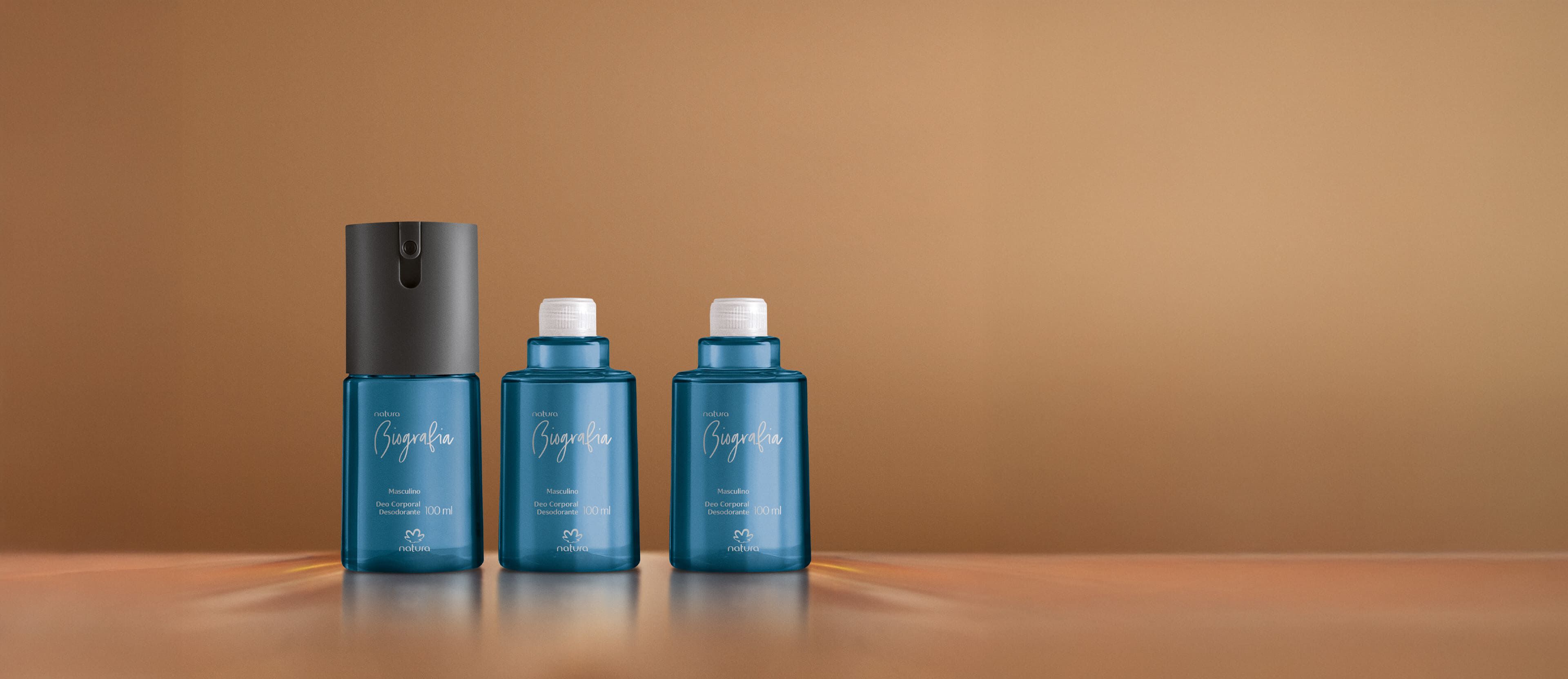 Kit Desodorante Corporal Biografia Masculino (3 produtos)