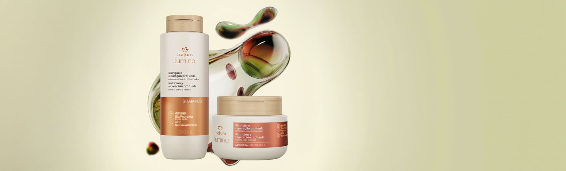 Kit Shampoo e Máscara Nutrição e Reparação