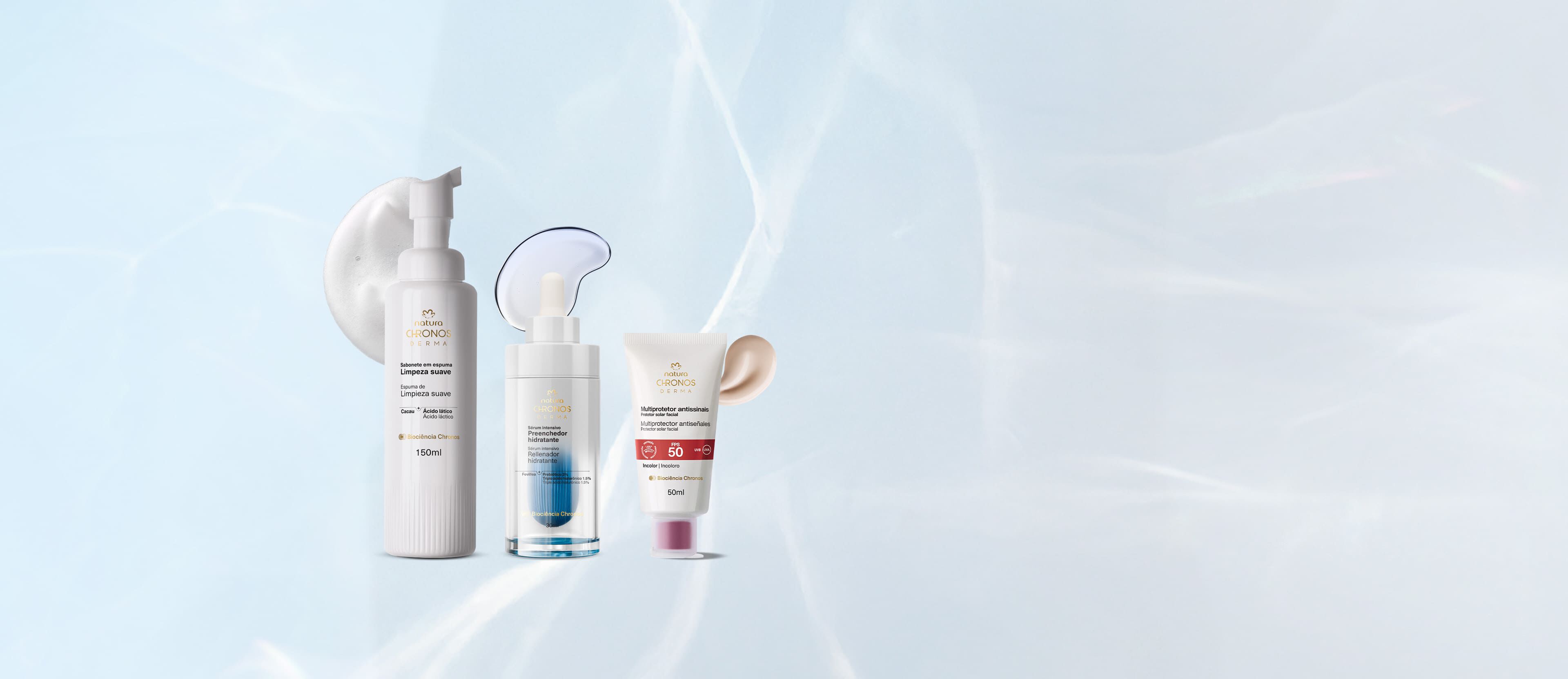 Kit Rotina Hidratação Chronos Derma (3 produtos)