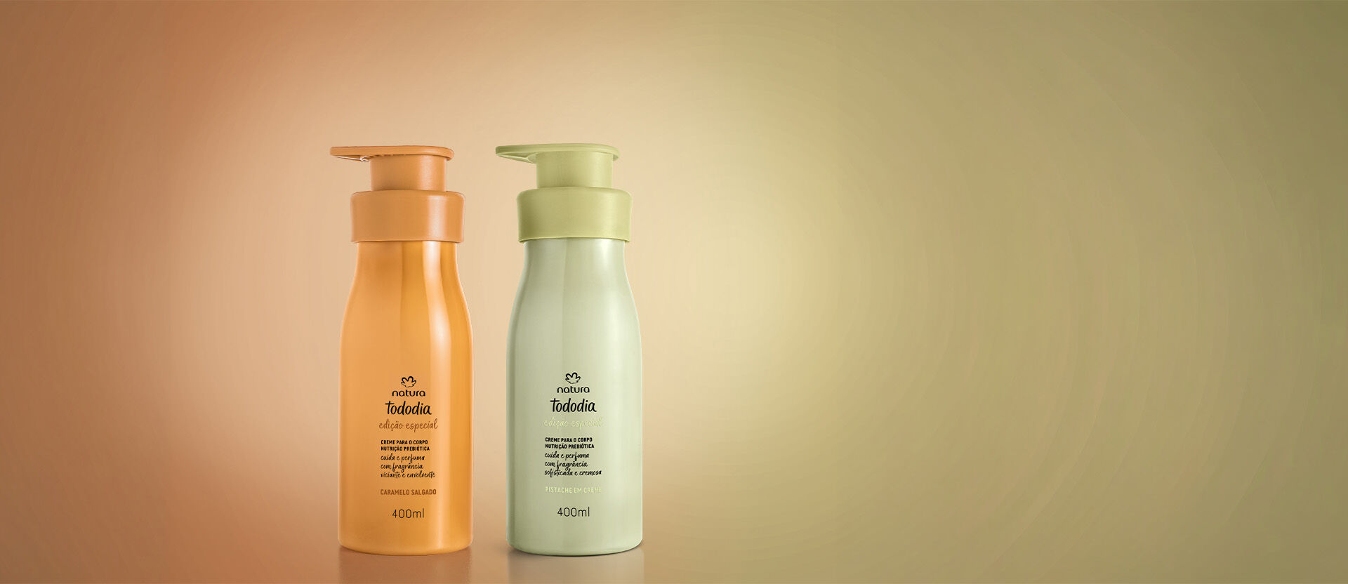 Kit Tododia Creme para o Corpo Caramelo Salgado e Pistache (2 produtos)