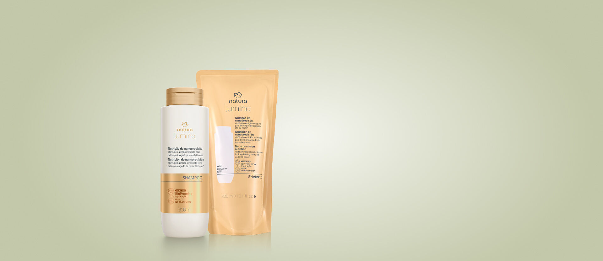 Kit Shampoo Lumina Nutrição de Nanoprecisão (2 produtos)