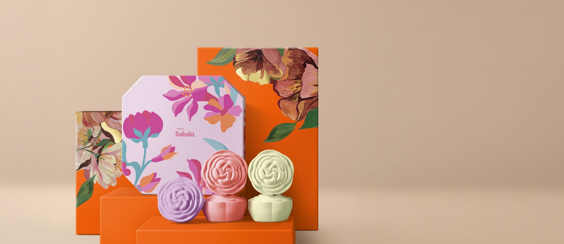 Presente Dia das Mães Tododia Meu Jardim de Flores (5 sabonetes)