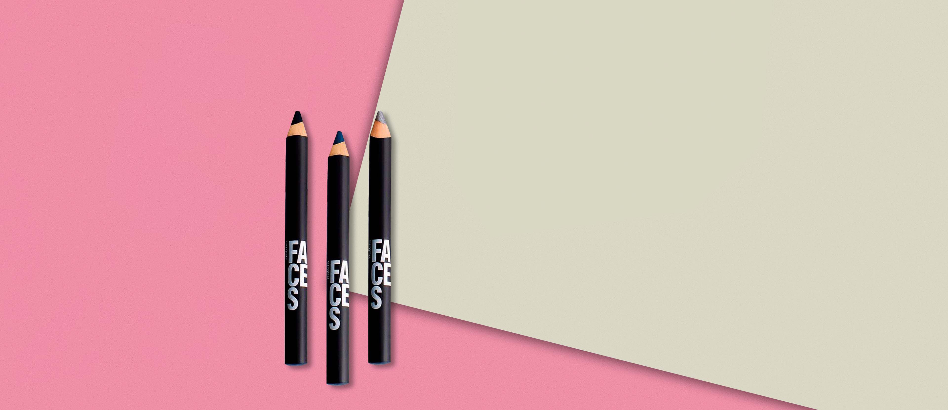 Kit Mini Lápis Aquareláveis Faces 3 unidades