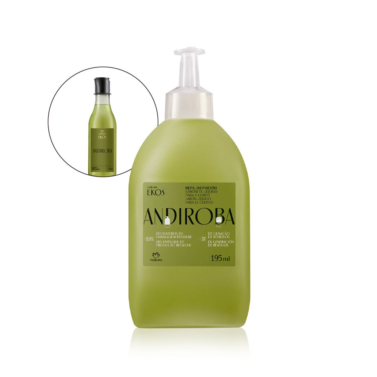 Refil Sabonete Líquido Corporal Ekos Andiroba