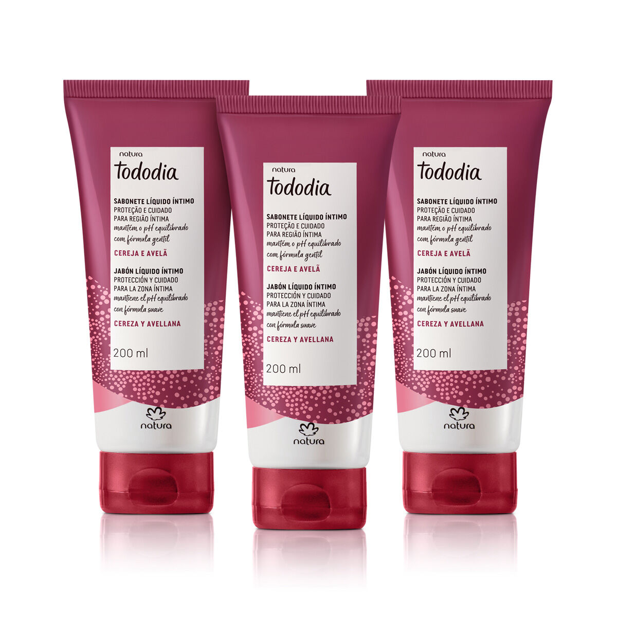 Kit Sabonete Liquido Intimo Tododia Cereja e Avela