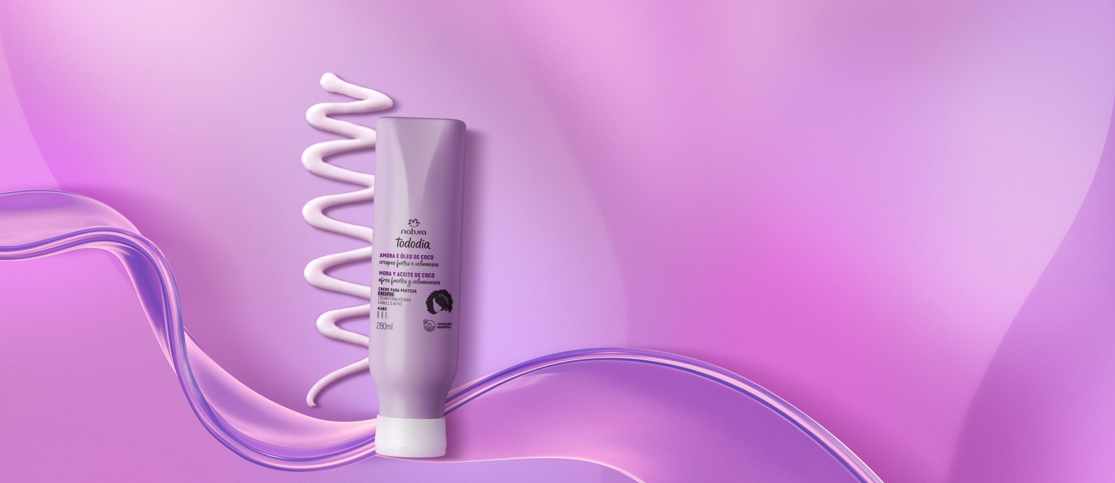 Creme para Pentear Crespos Tododia Amora e Óleo de Coco