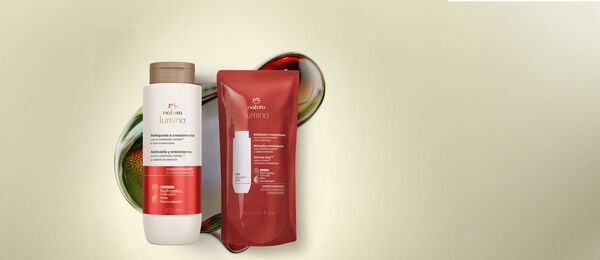 Kit Condicionador Fortificante Lumina Antiqueda e Crescimento com Refil (2 produtos)