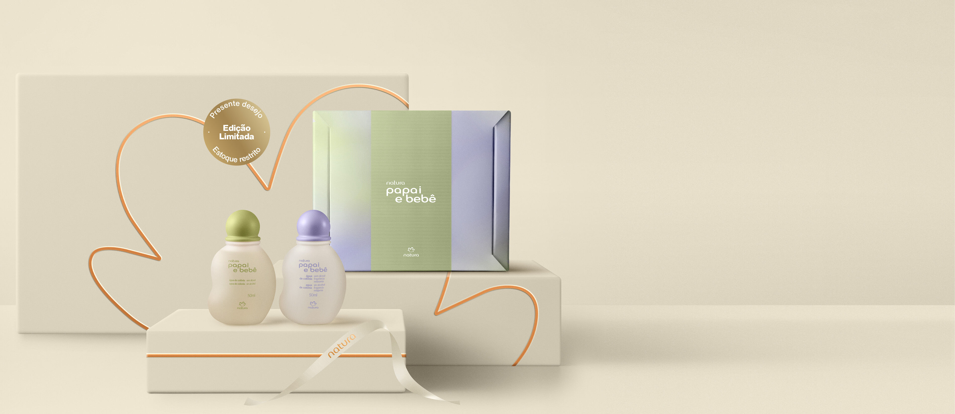 Presente Natura Papai e Bebê Miniaturas (2 produtos)