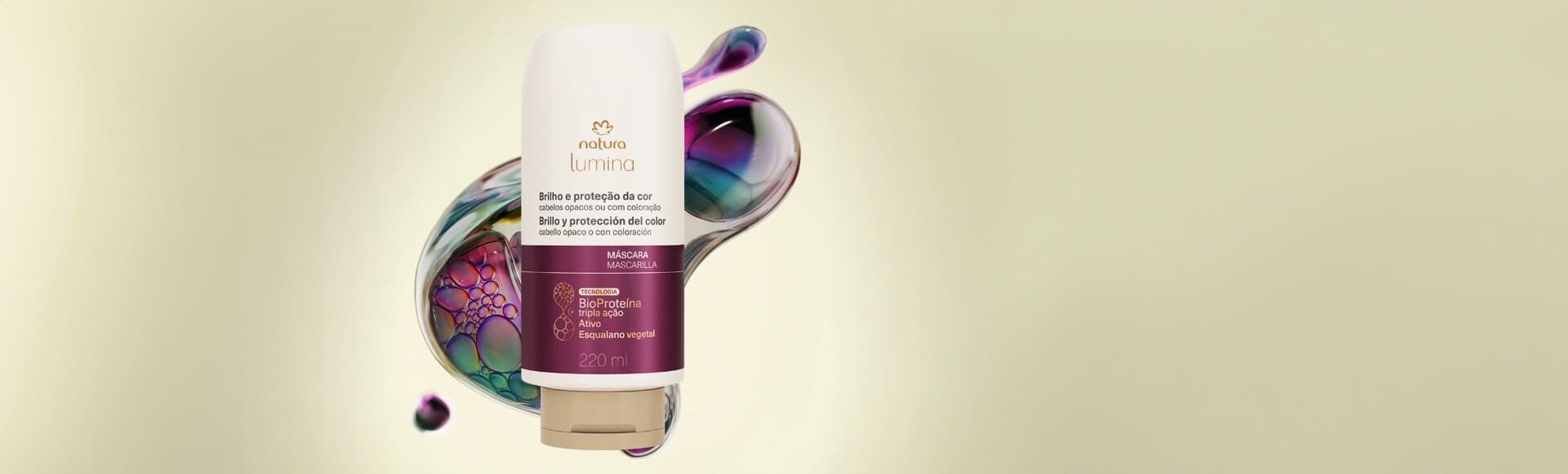 Máscara de Blindagem para Brilho e Proteção da Cor