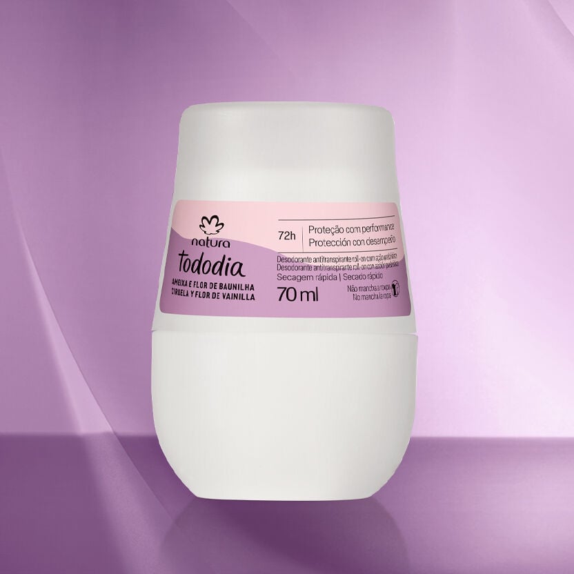 Desodorante Antitranspirante Roll-on Tododia Ameixa e Flor de Baunilha