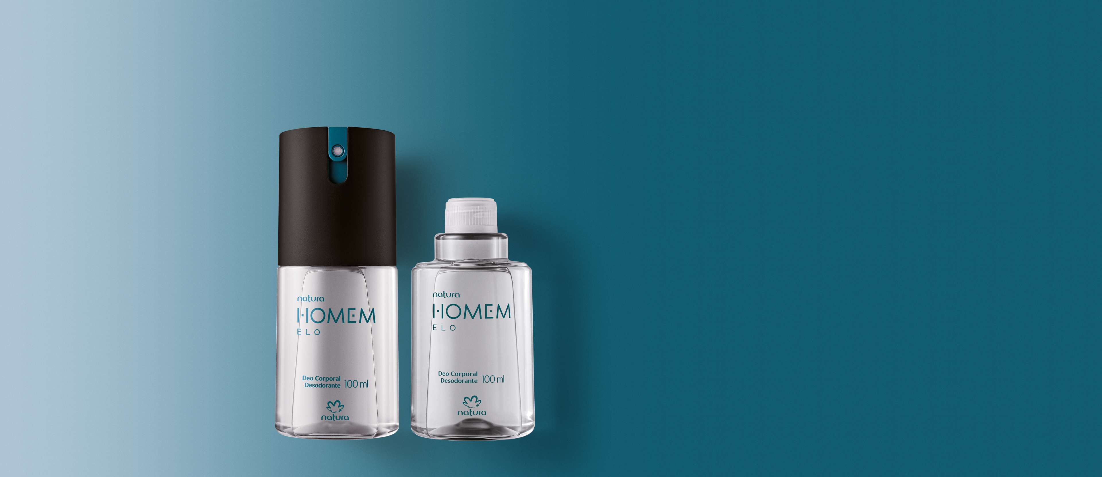 Kit Desodorante Corporal Natura Homem Elo com Refil (2 produtos)